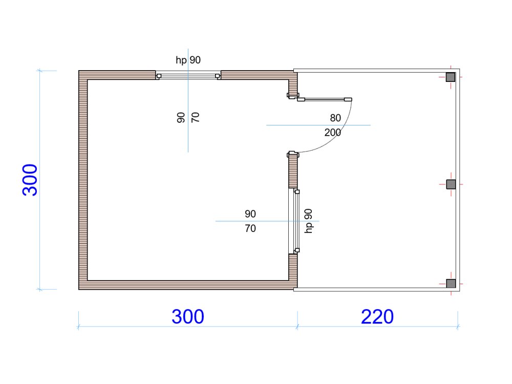 Alder Lodge wooden garden house floor plan