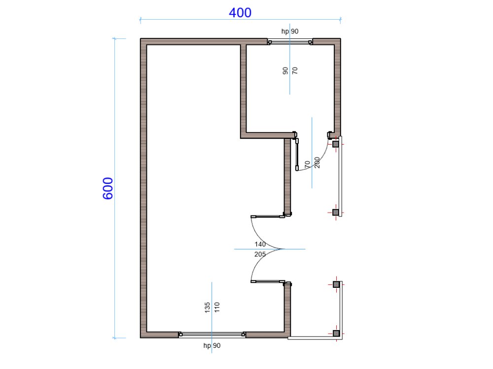 Almond Lodge wooden garden house floor plan