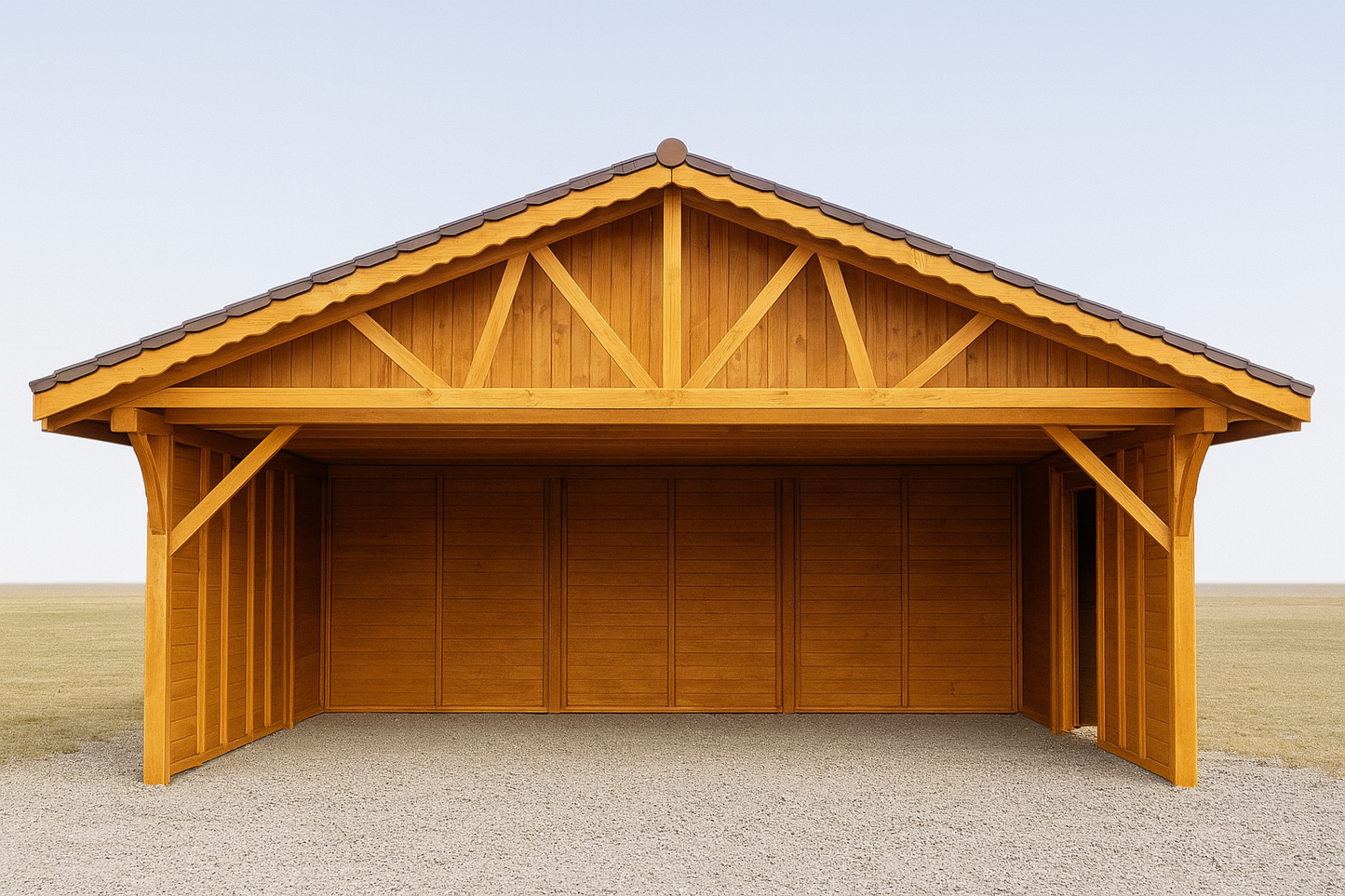 Two-Bay Carport WD3 – 6×6 m