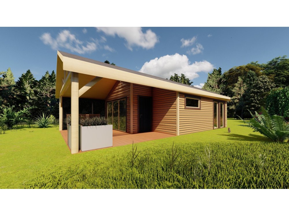 Crocus Wooden House – 6 × 11m | 38.67 m²