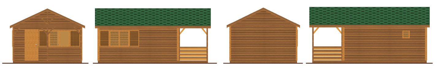 Foxglove Lodge 2 wooden garden lodge - view 13