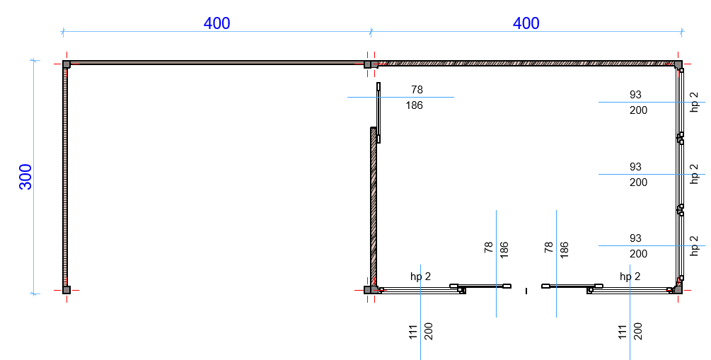 Garden House Cotswold modern wooden garden house floor plan