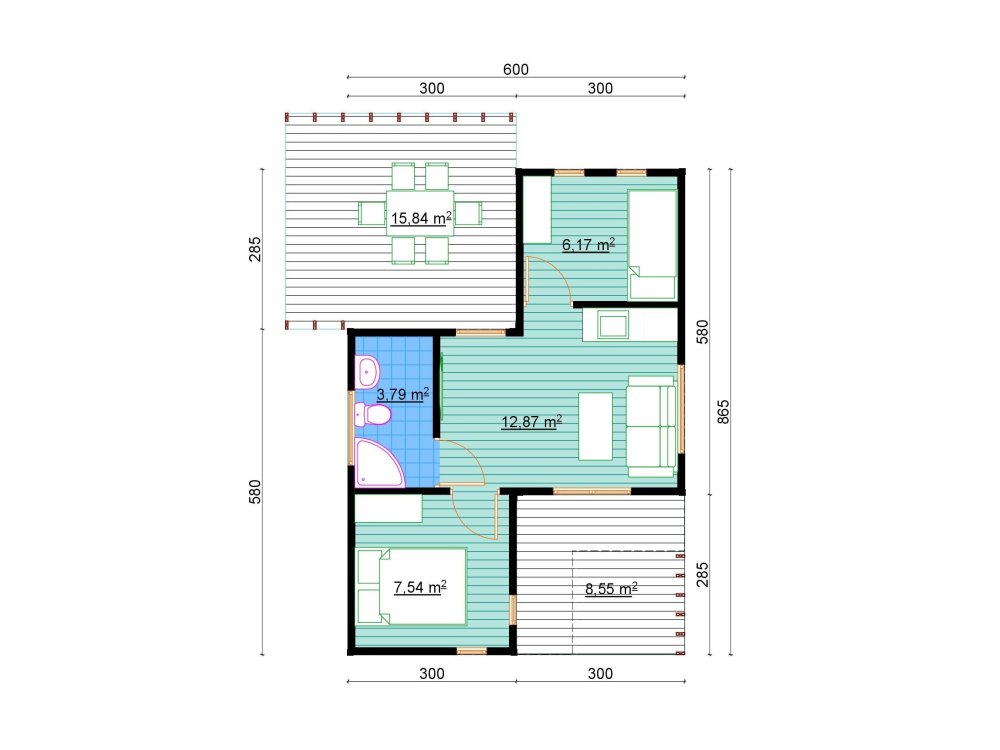 Lindenwood wooden house - lifestyle view