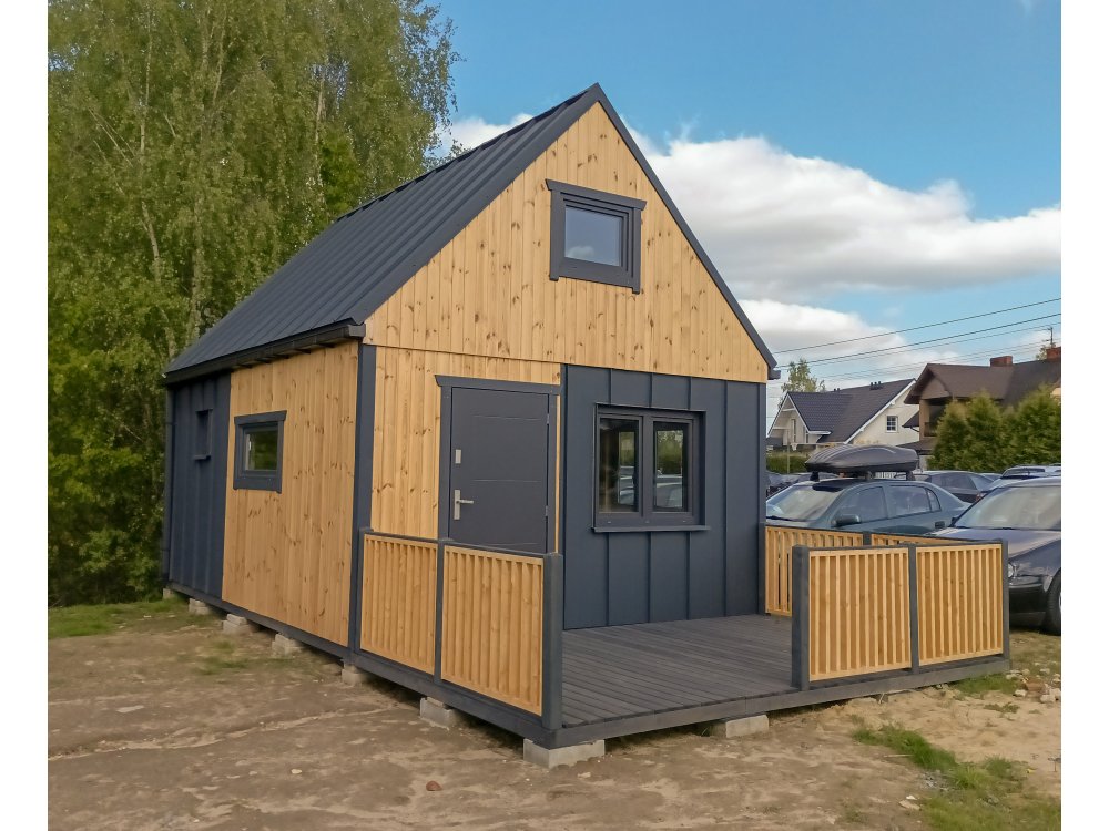 Loftwood koka māja A1 4,5 × 5,5 m | 35 m²
