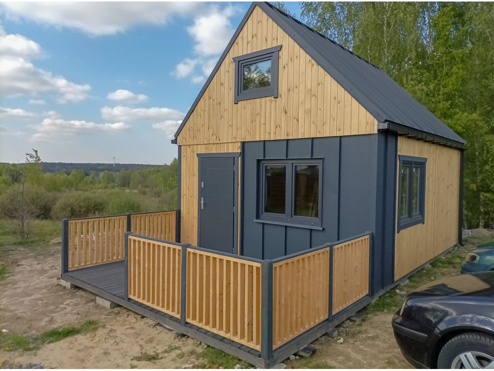 Loftwood koka māja A1 4,5 × 5,5 m | 35 m²