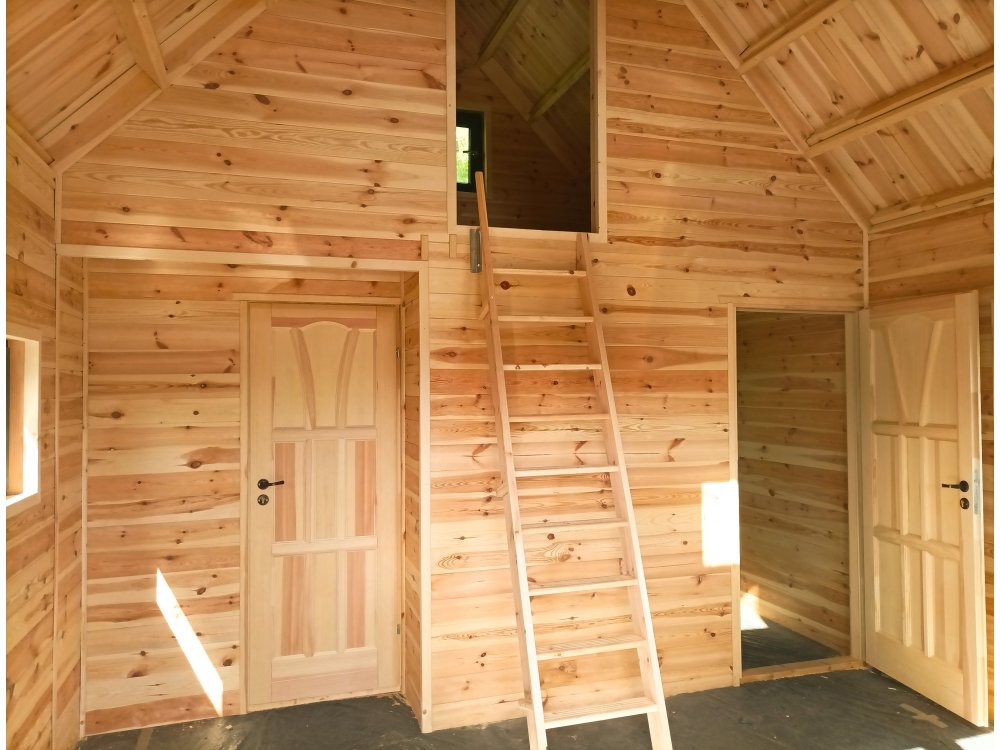 Loftwood koka māja A1 4,5 × 5,5 m | 35 m²