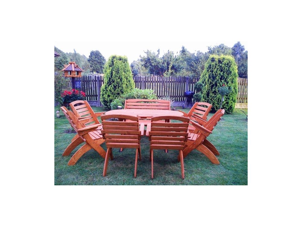 M2 Folding Profiled Garden Furniture Set