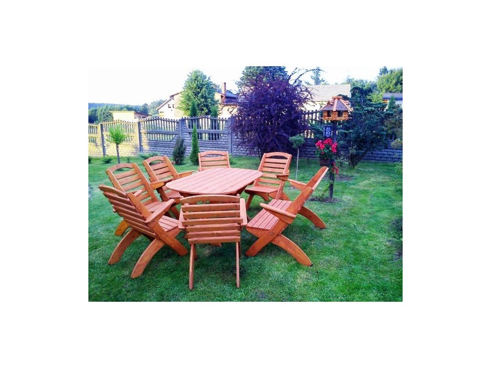 M2 Folding Profiled Garden Furniture Set