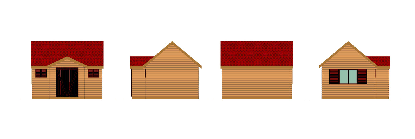 Manor View Cabin wooden cabin - garden setting