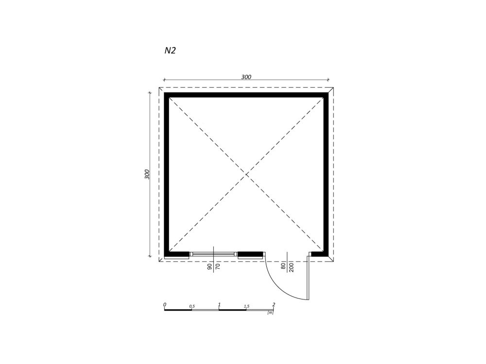 Garden Shed N2 (3m x 3m)
