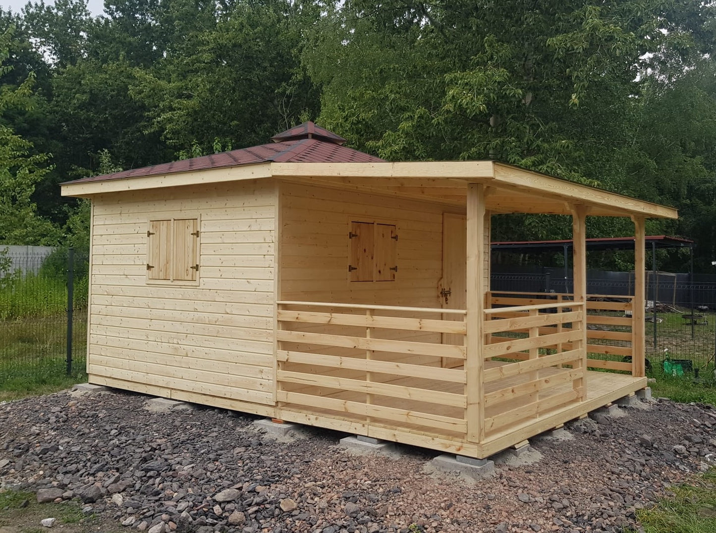 Garden Shed N2 (3m x 3m) + Terrace