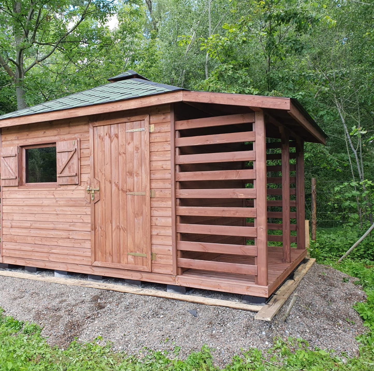 Garden Shed N2 (3m x 3m) + Woodshed