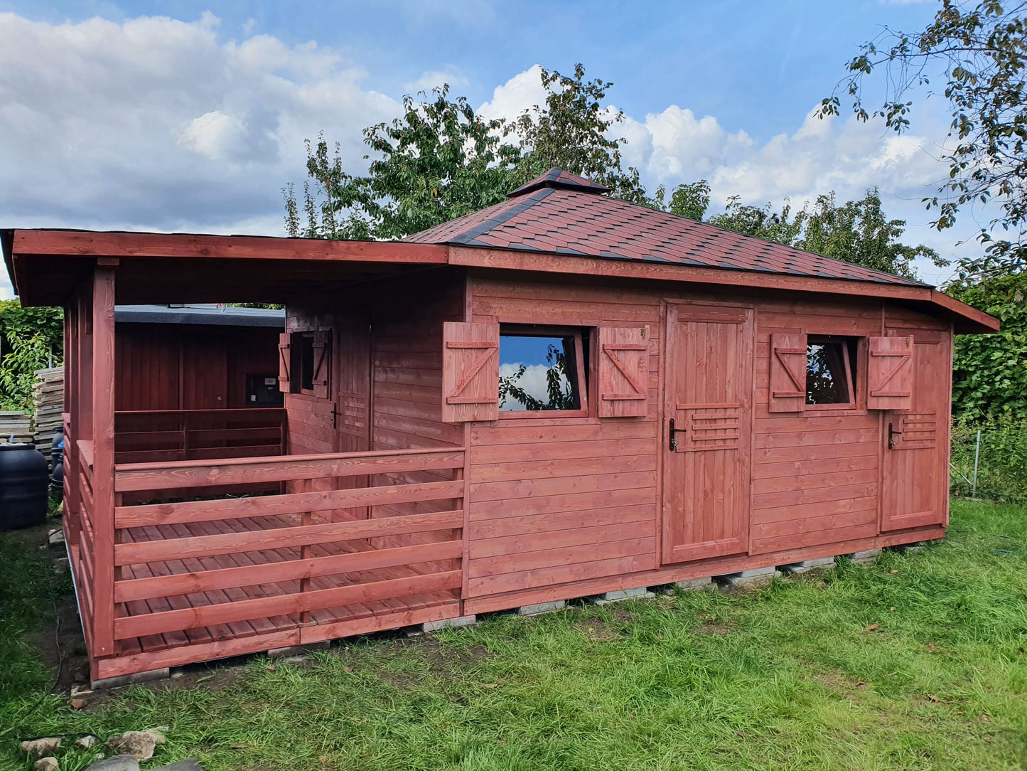 Garden Shed N4 (4m x 4m) + Terrace
