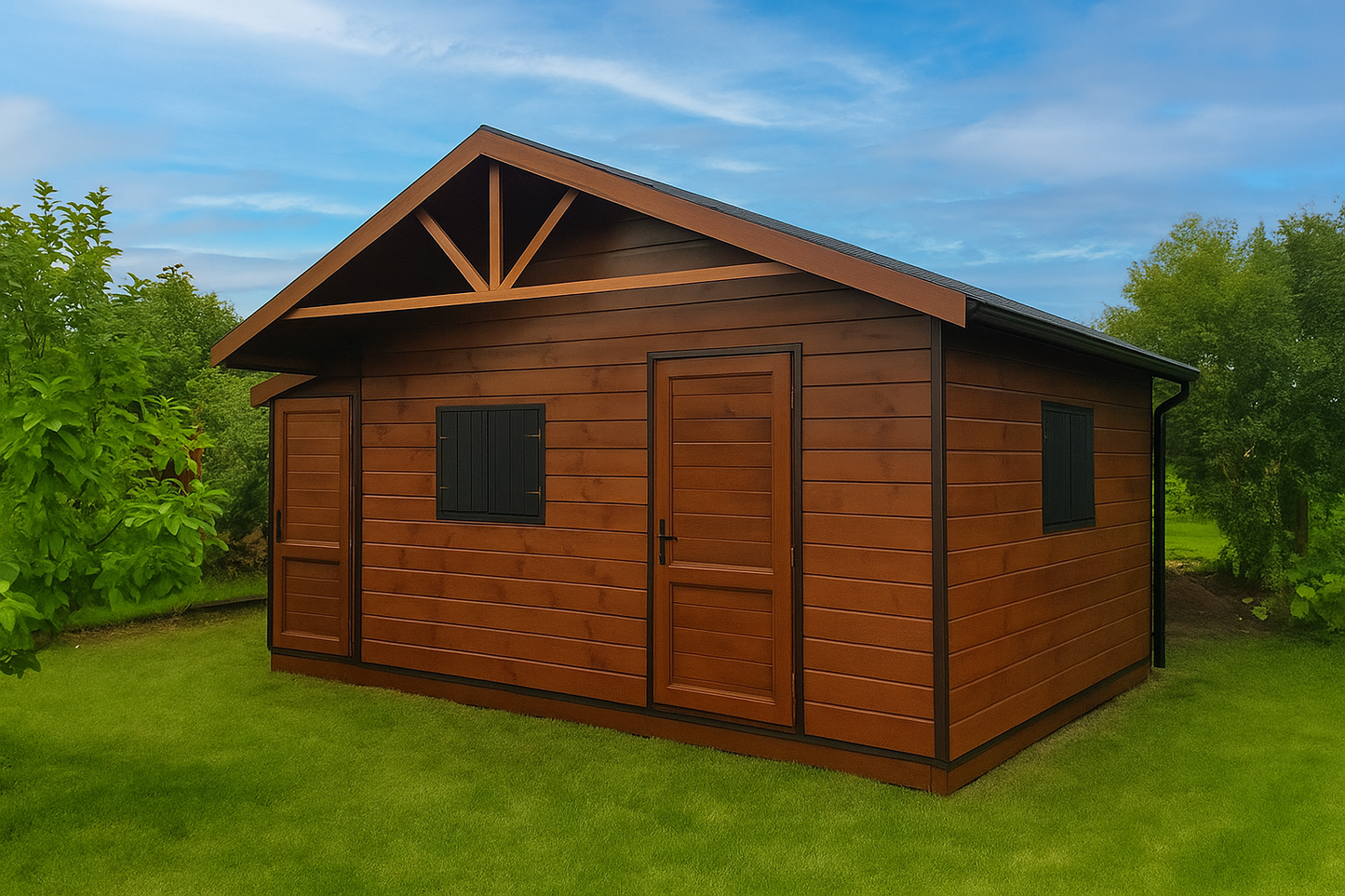 Garden Shed N5 (3m x 3m) + Storeroom