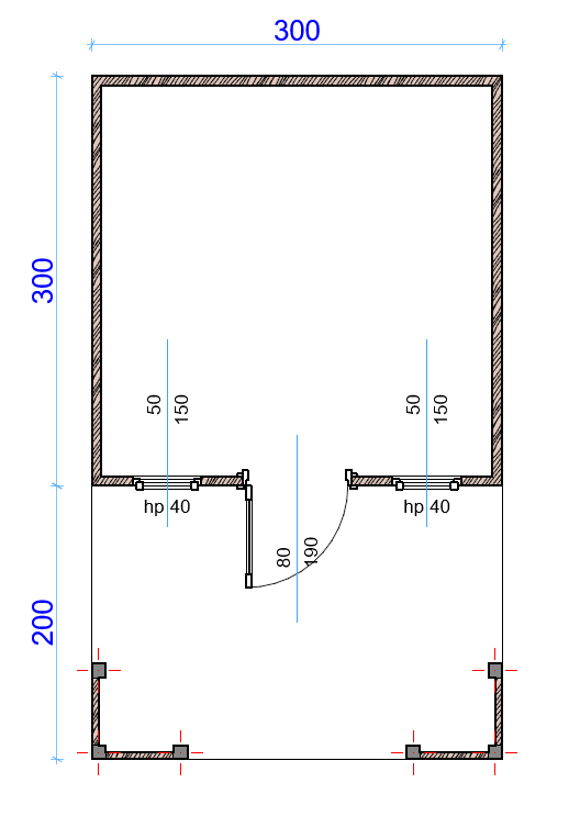 Garden Shed N5b (3m x 3m) + Terrace