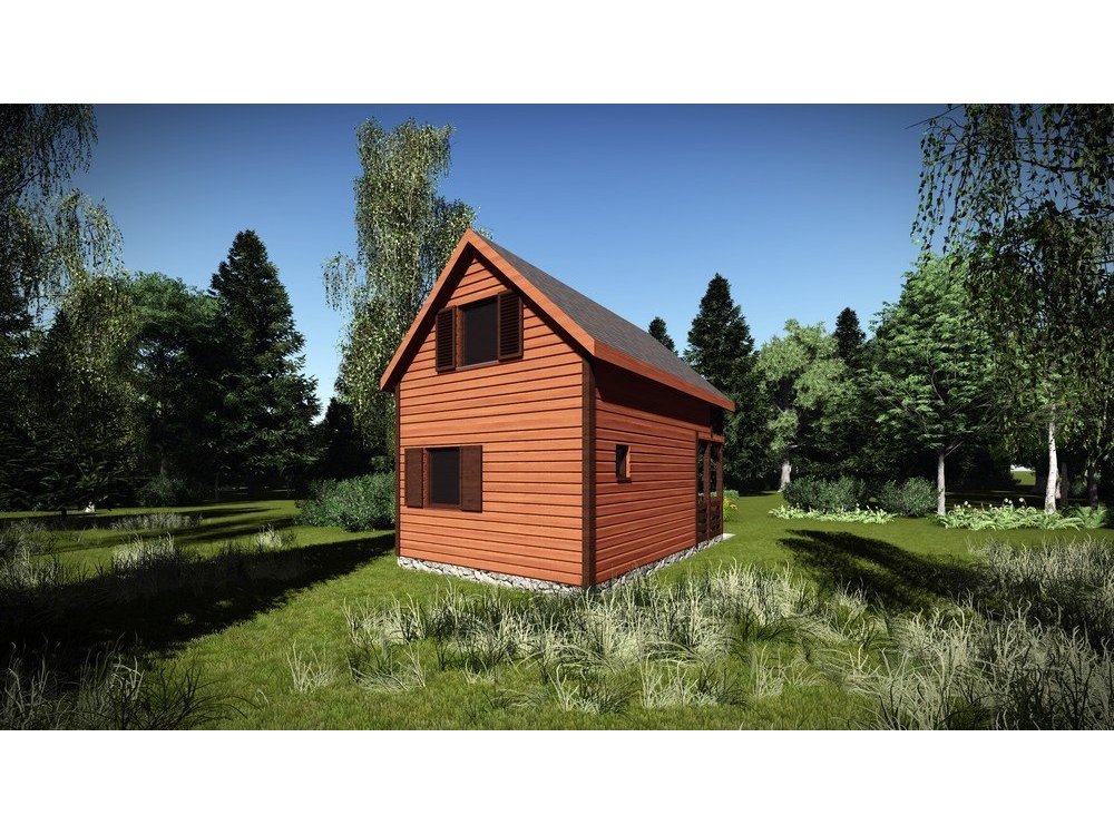 Rowan koka māja 16-30m²
