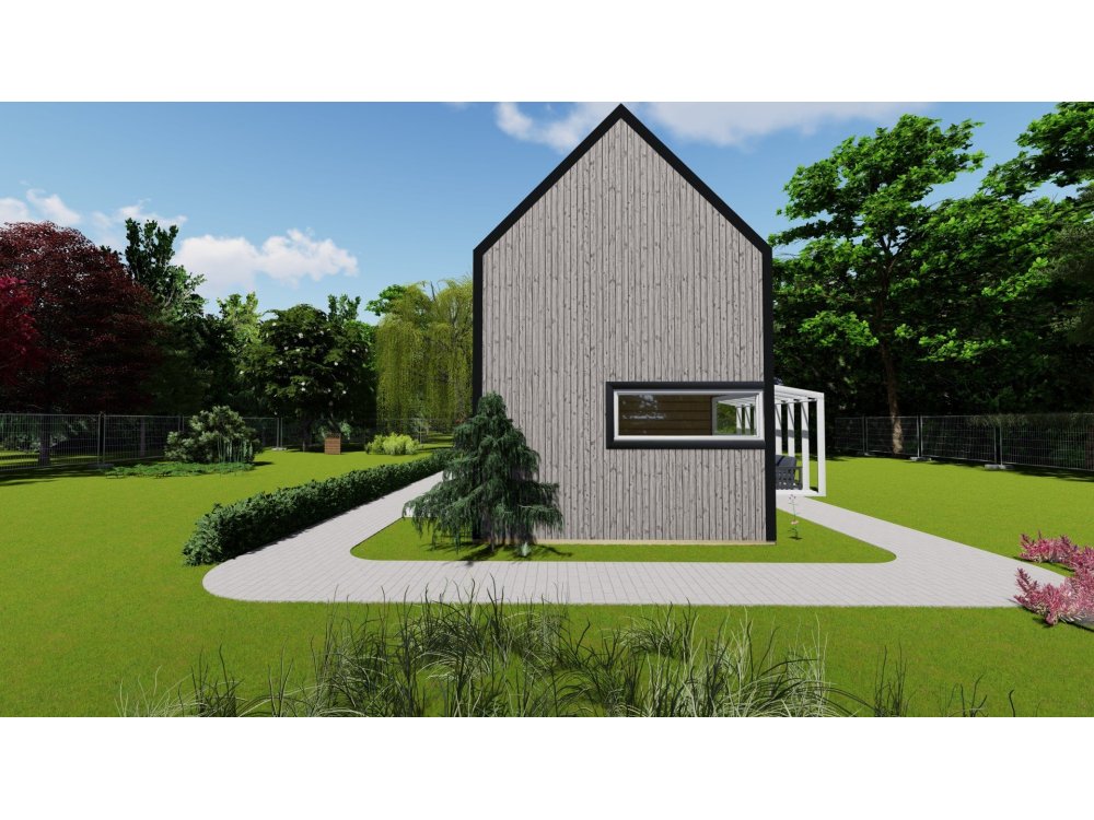 Rowan Vista koka māja – 4 x 8,5 m | 32,5 m²