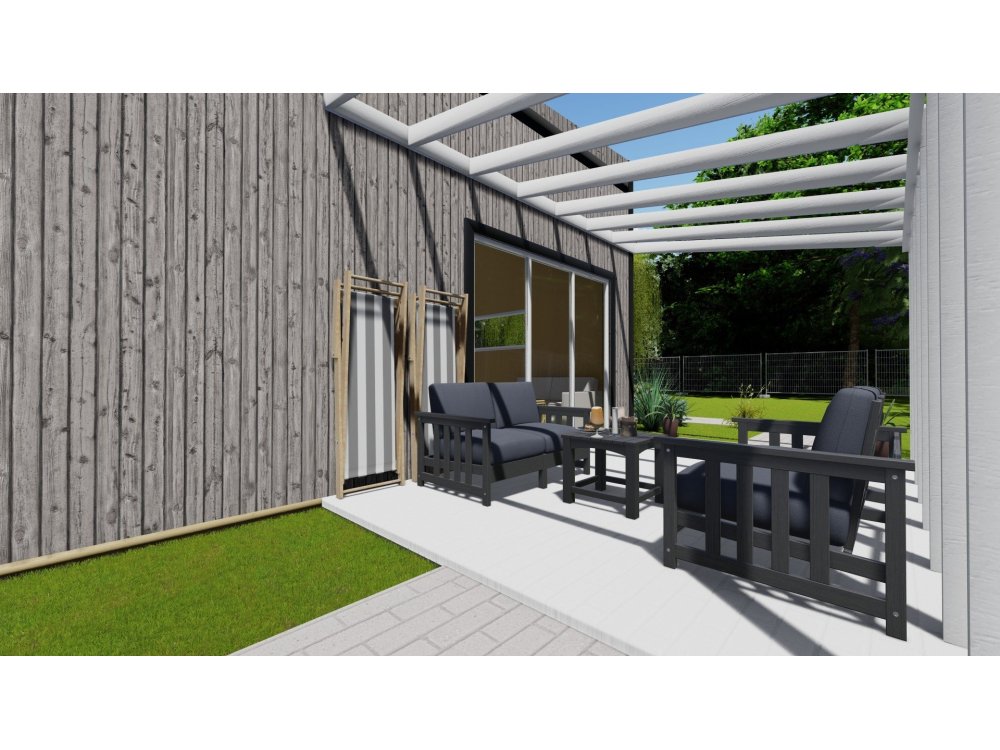 Rowan Vista koka māja – 4 x 8,5 m | 32,5 m²