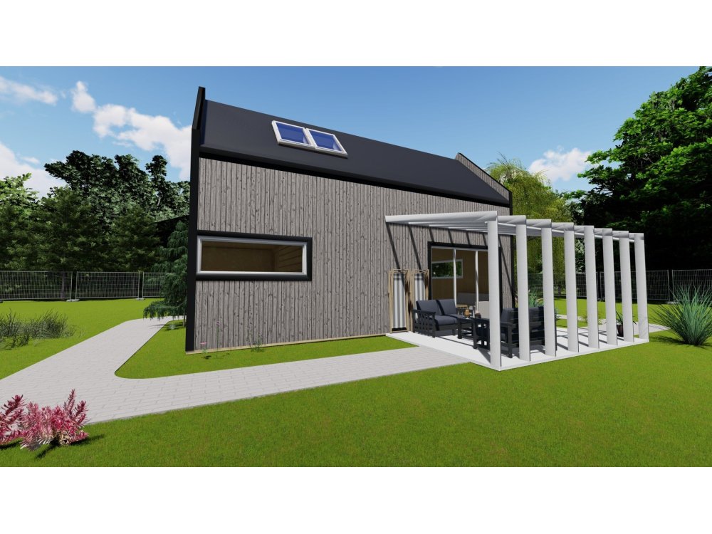 Rowan Vista koka māja – 4 x 8,5 m | 32,5 m²