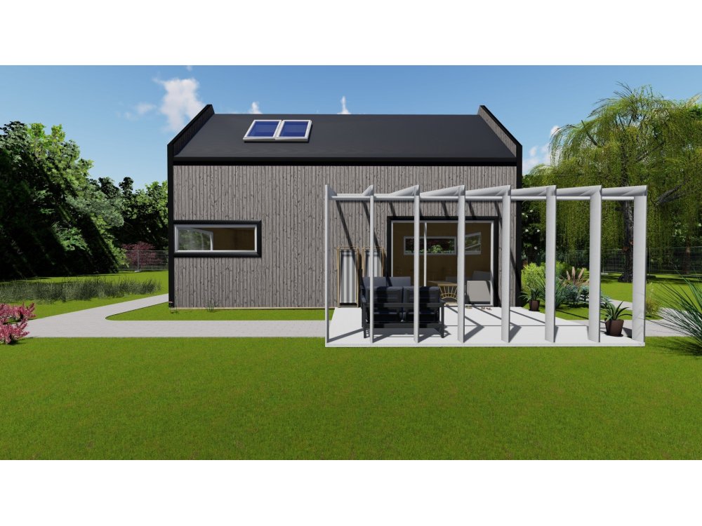 Rowan Vista koka māja – 4 x 8,5 m | 32,5 m²