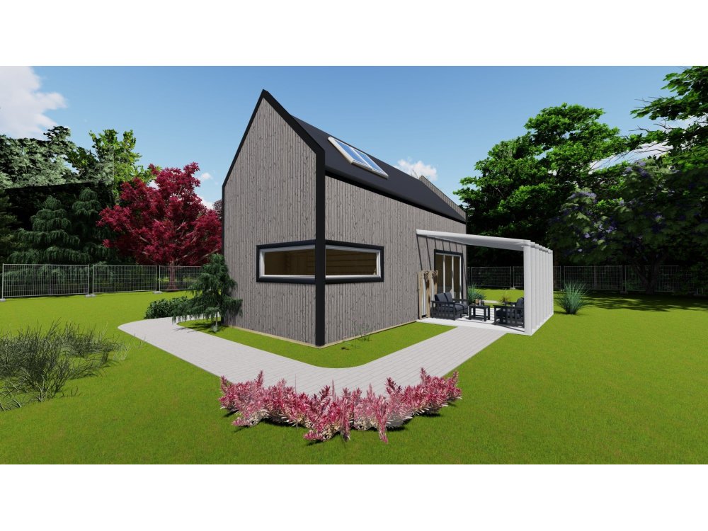 Rowan Vista koka māja – 4 x 8,5 m | 32,5 m²