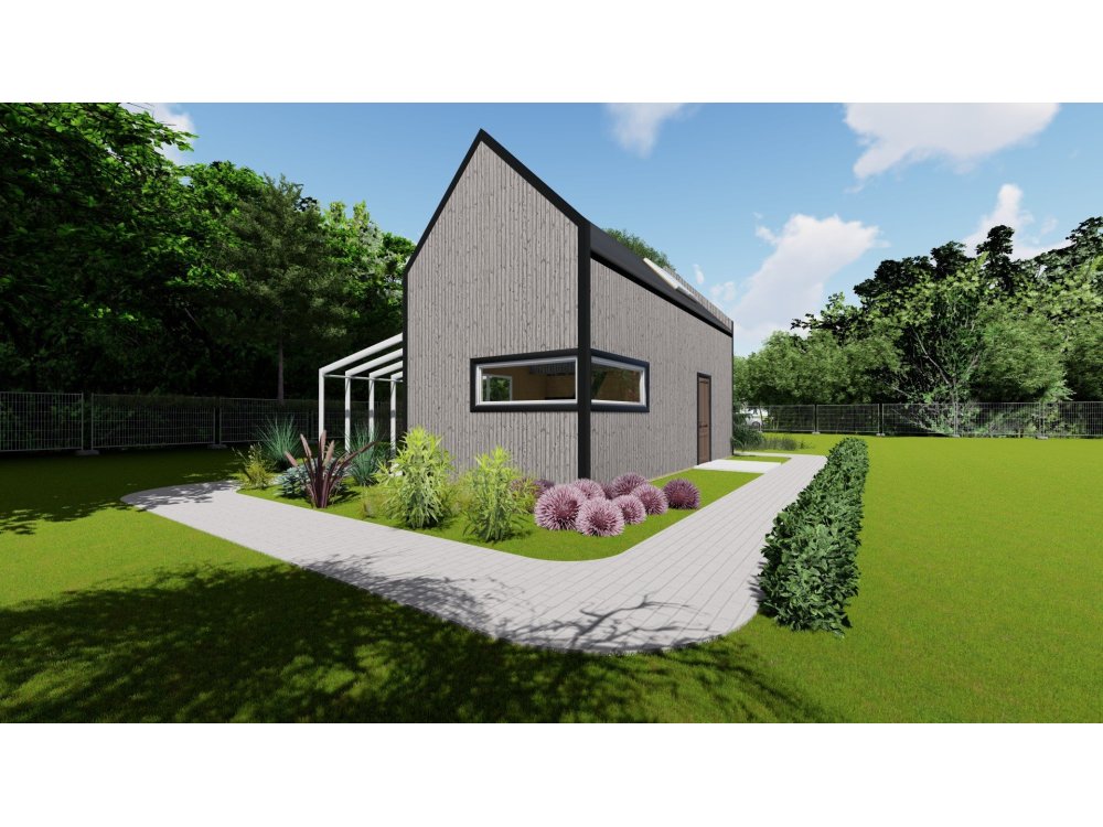Rowan Vista koka māja – 4 x 8,5 m | 32,5 m²