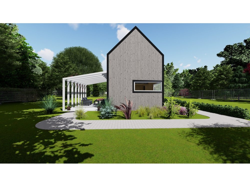 Rowan Vista koka māja – 4 x 8,5 m | 32,5 m²