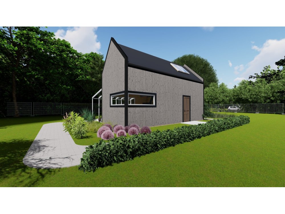 Rowan Vista koka māja – 4 x 8,5 m | 32,5 m²
