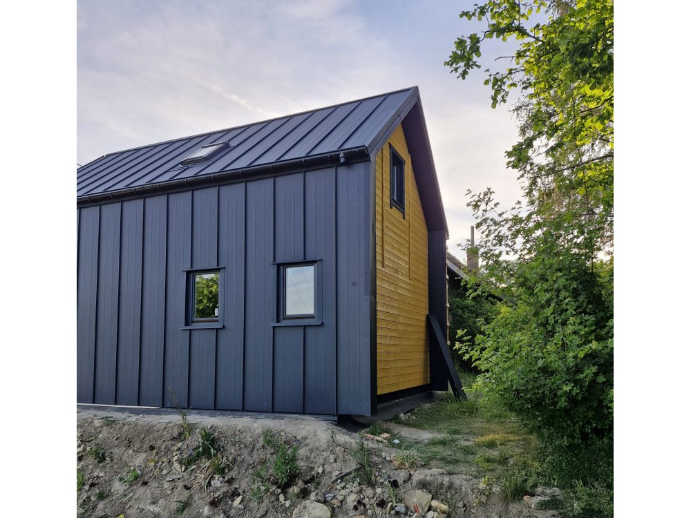 Willow Modern W1 koka māja – 5 × 7 m | 35 m²
