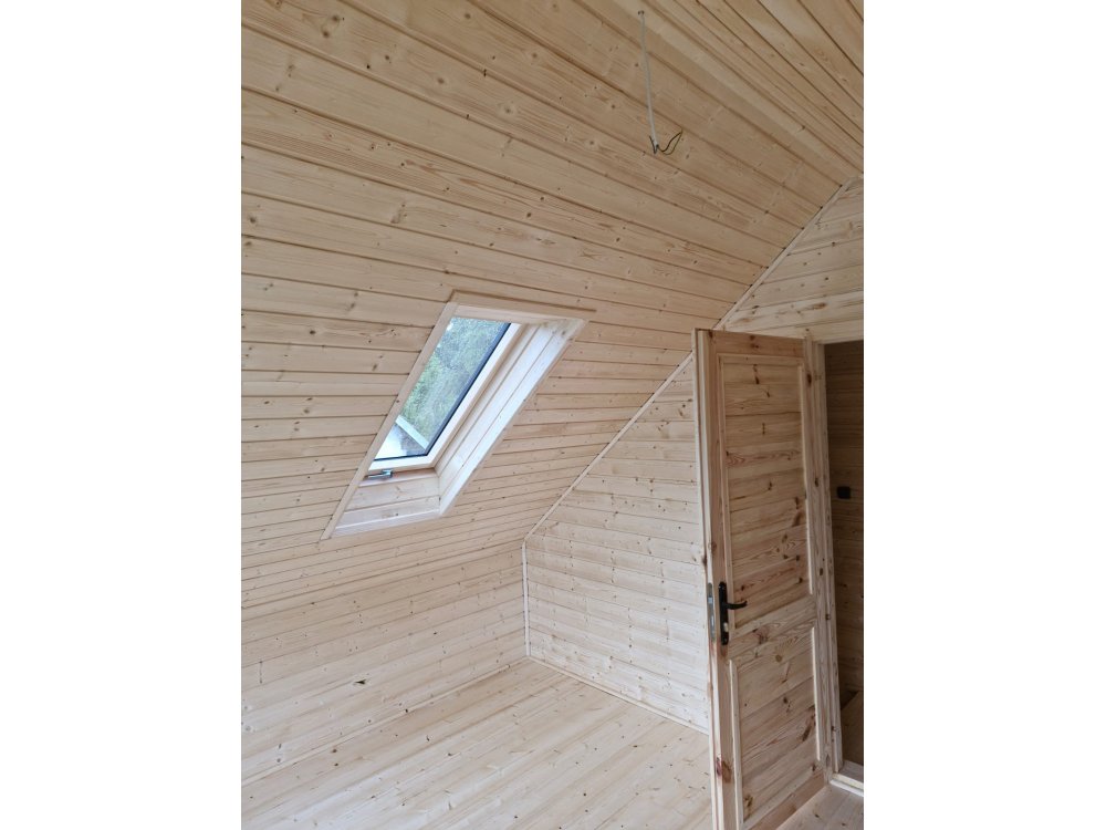 Willow Modern W1 koka māja – 5 × 7 m | 35 m²