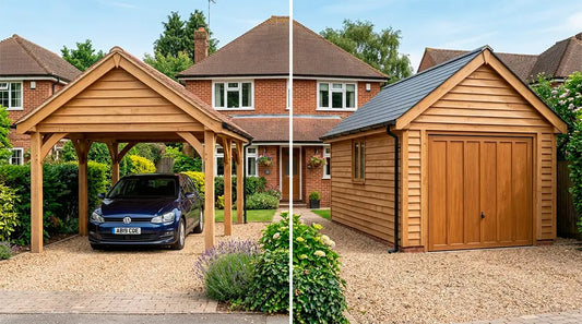 Timber carport and garage comparison in the UK