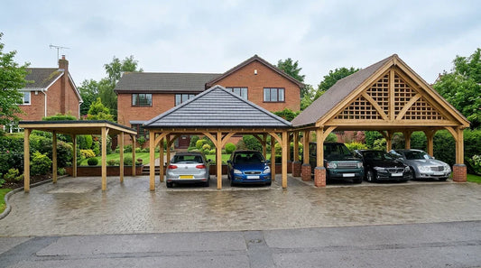 Timber carport size and price comparison in the UK