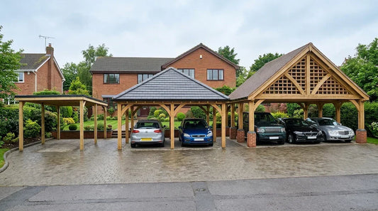 Timber carport size and price comparison in the UK