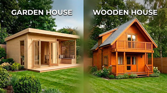 Garden house and wooden house comparison in the UK