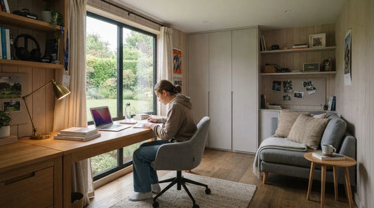 Teen garden room in the UK for study and rest