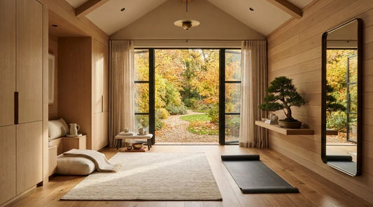 Garden room for yoga and meditation in the UK