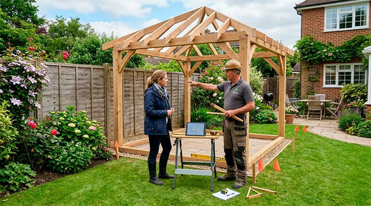 Gazebo planning and placement in a UK garden
