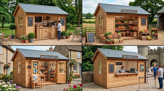 Retail cabin uses for market, food and visitor service in the UK