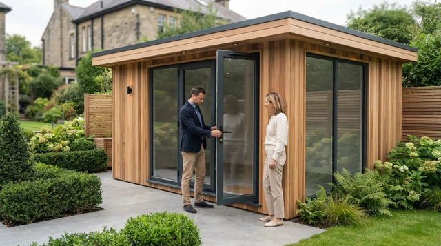 Finished garden room viewed in person before purchase