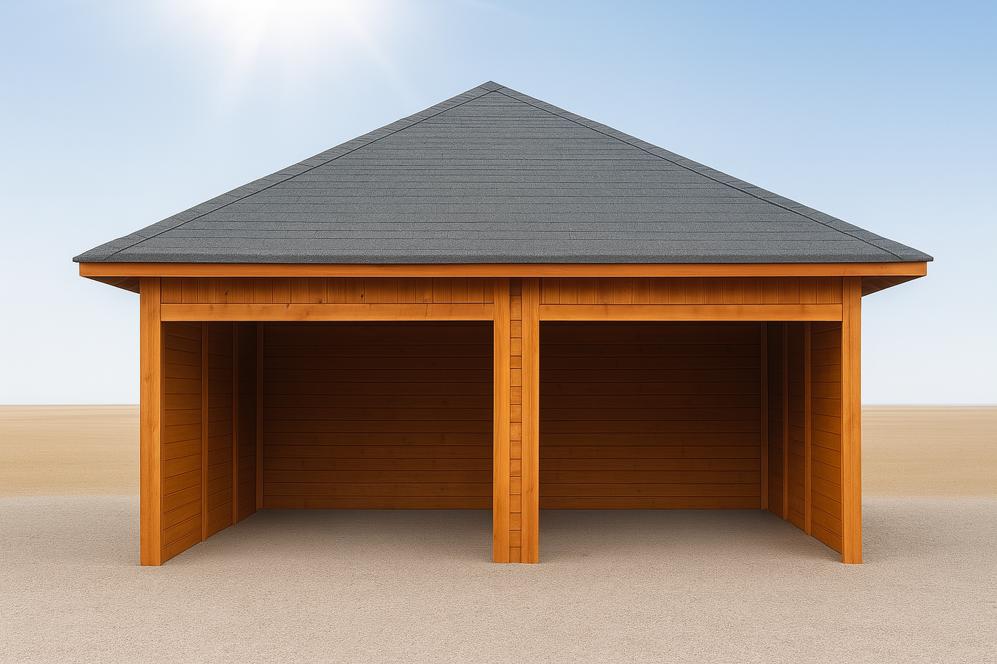 Two-Bay Carport WD6 – 6×6 m