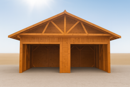 Two-Bay Carport WD6a – 6×6 m
