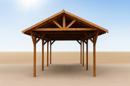 Single-Bay Carport WJ8 – 3×6 m
