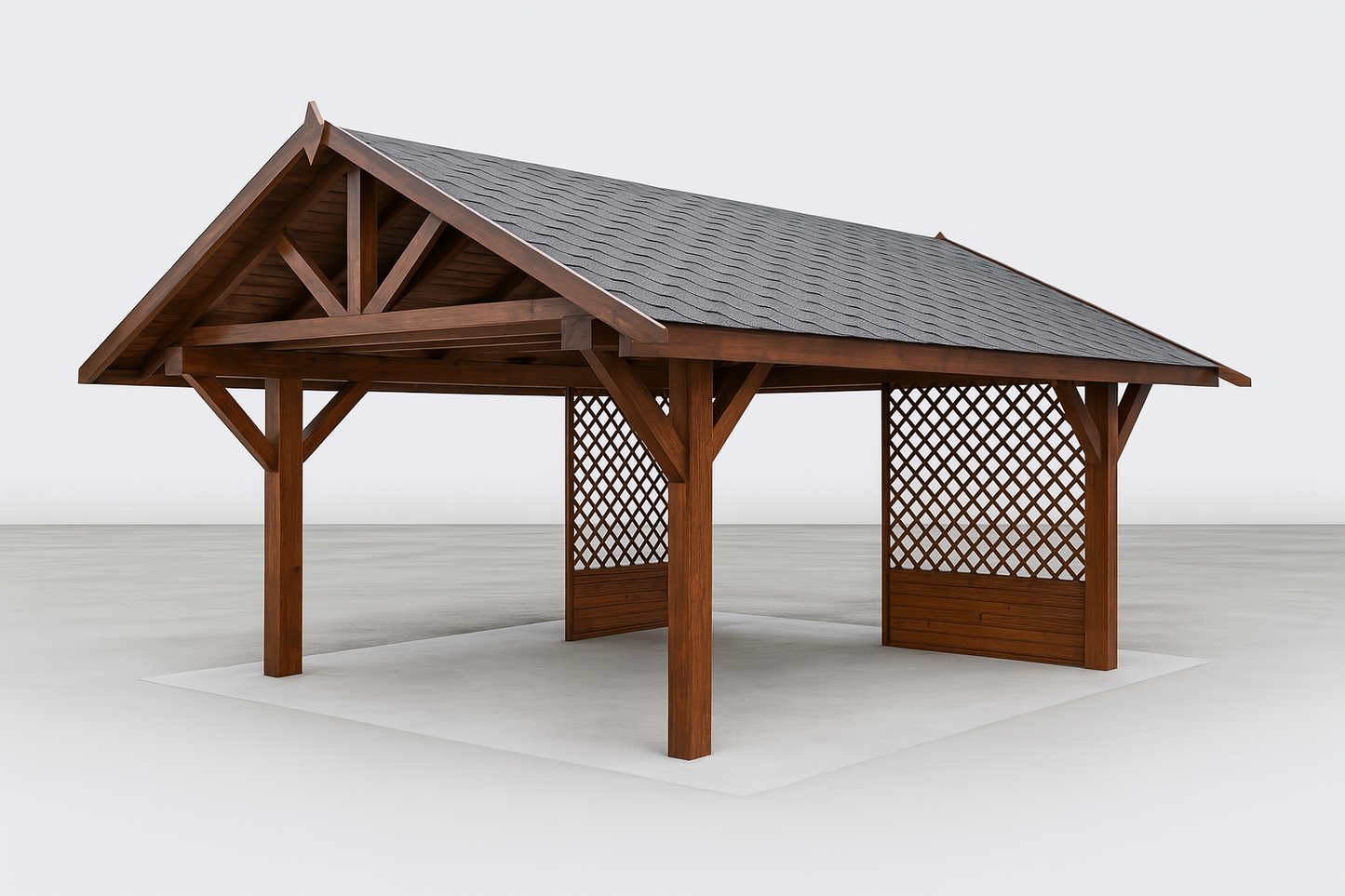 Single-Bay Carport WJ9 – 3.5×4.8 m