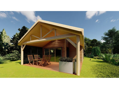 Crocus Wooden House – 6 × 11m | 38.67 m²
