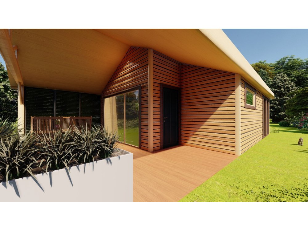 Crocus Wooden House – 6 × 11m | 38.67 m²