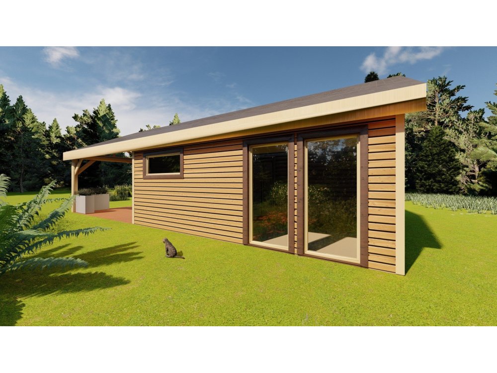 Crocus Wooden House – 6 × 11m | 38.67 m²