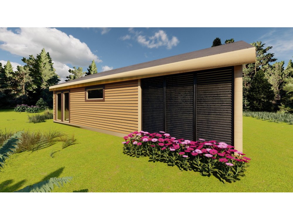 Crocus Wooden House – 6 × 11m | 38.67 m²