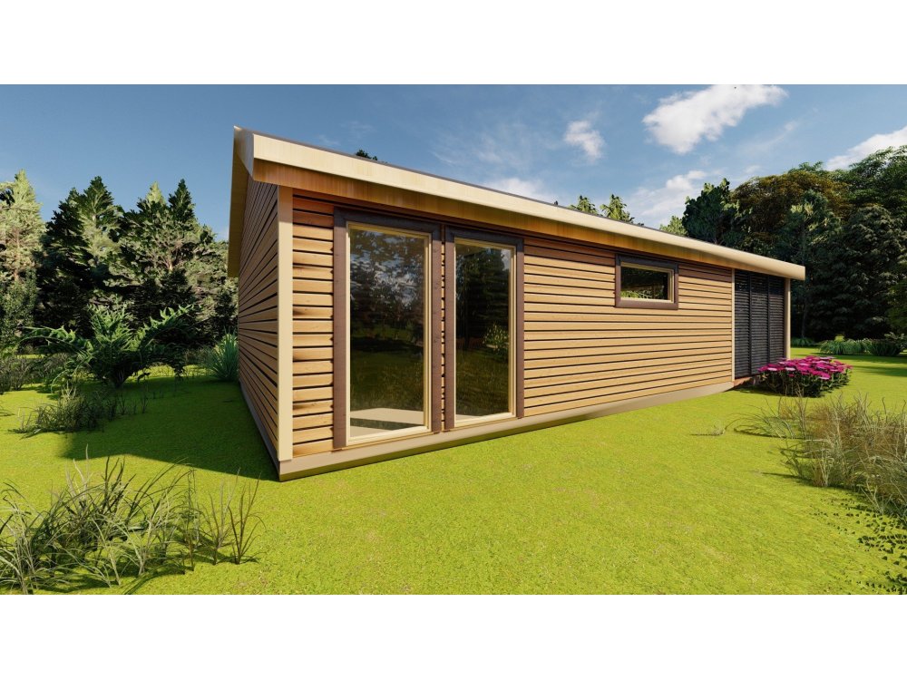 Crocus Wooden House – 6 × 11m | 38.67 m²