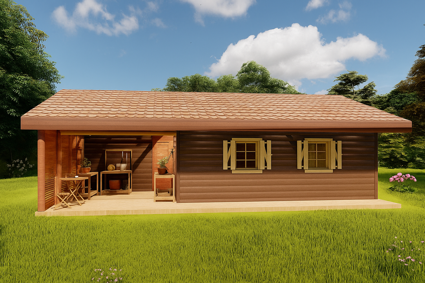 The Elmsworth Wooden House – 5 × 11m | 38.05 m²