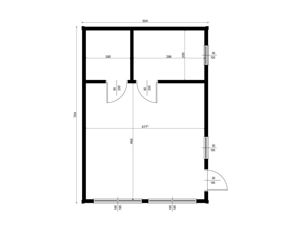 Limba Wooden House – 5 x 7m | 54.31m²